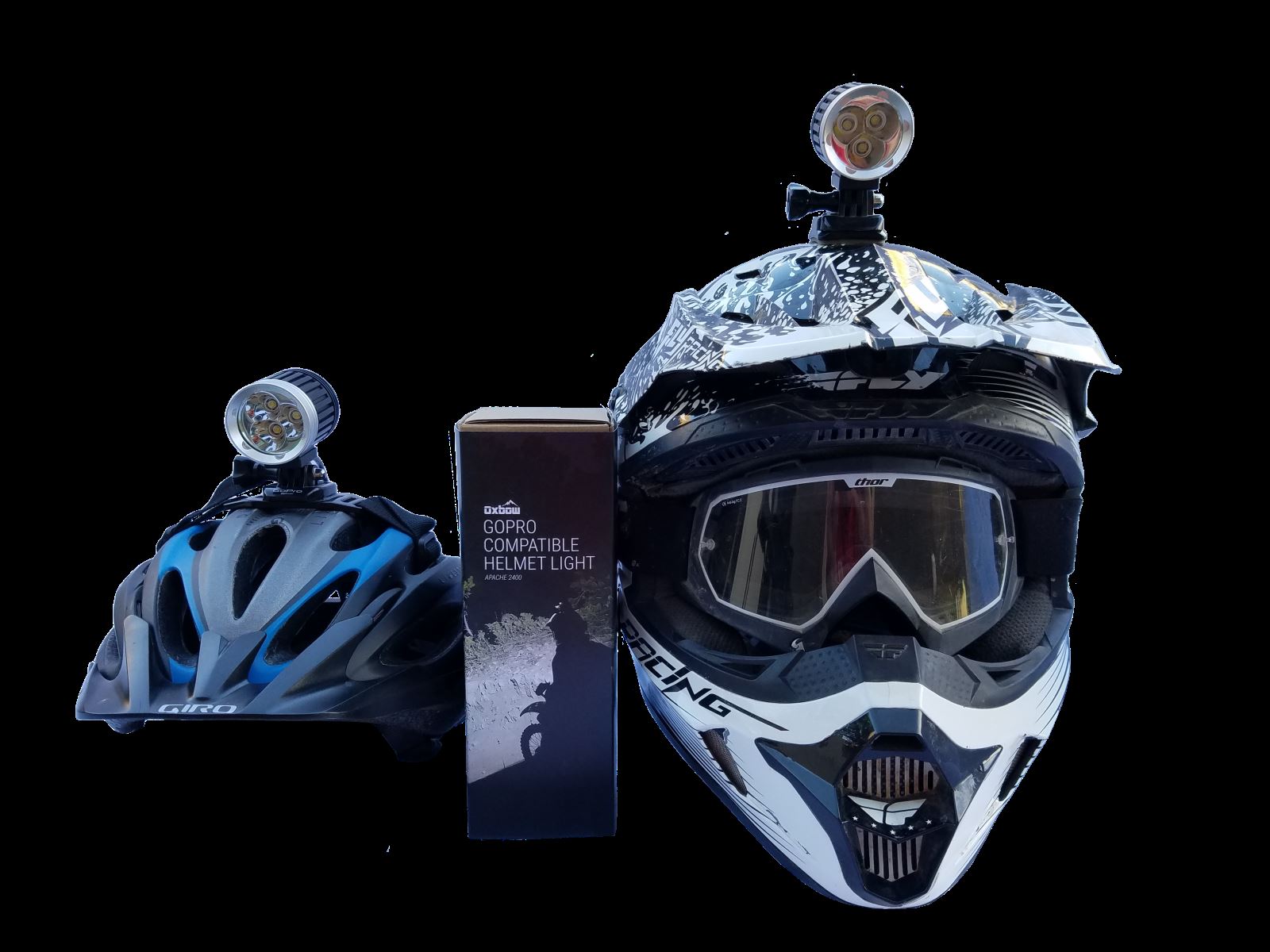 voyager dirt bike helmet light kit