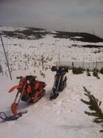 4 19 two bikes above heart lake.jpg