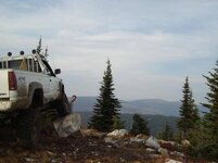 chev on rock looking over to nelson mntn.JPG