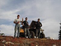 pat mat kurt and jeep top of park mntn.JPG