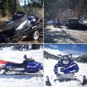 2002 mountain max 700 with trailer 3550$