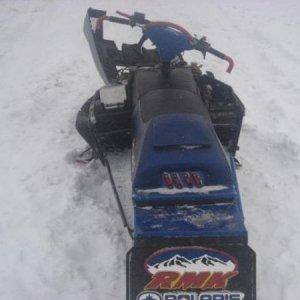 my sled after the hitting the rock!!!!