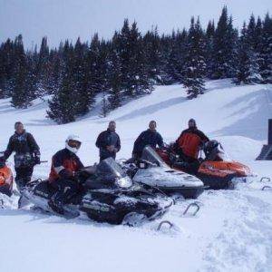 All the guys at Deep Lake on the Flat Tops