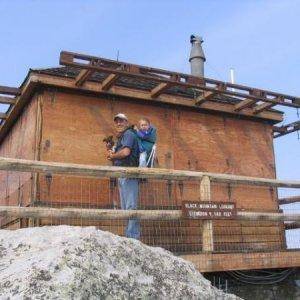 My daughter and I on Black Mountain @ the lookout.