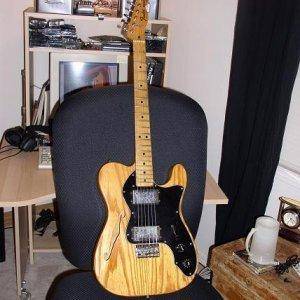 My 79 Tele Thinline Deluxe.  Awesome f'n guitfidle!!