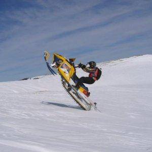 Up on the big horns on some spring snow '07