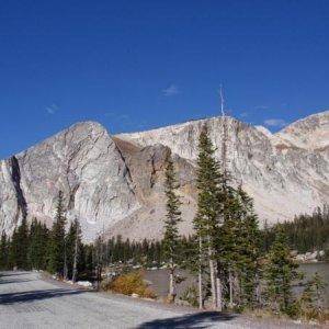 Diamond Peak and Mirror Lake. 9/27/08