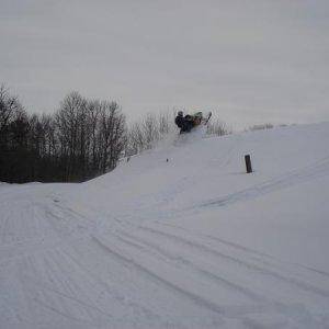 one of the only drifts we had last year...was a little skimpy on snow around here this past season