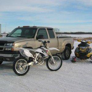 my 3 baby's... traded the dirtbike off on a raptor 700 though