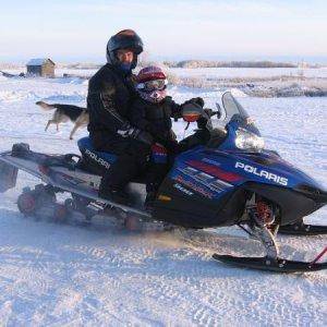 my dad and nephew on his switchback 900