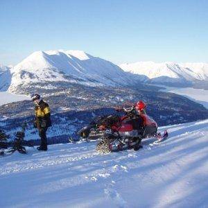 Dug looking down on Rainbow and Kenai Lake 04