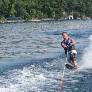 Me carving out of the wake