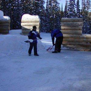 snow during construction