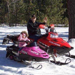 Posing with the Grand Daughter in the front yard