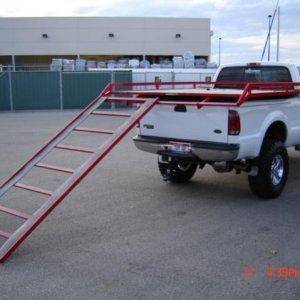 one piece 10' ramp for easy loading