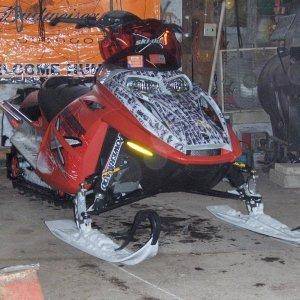 sled with new graphics n powder hound slydogs