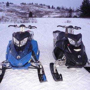 after are sweet day of ripping up powder at the parking lot.