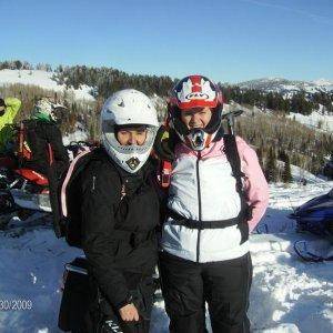 My cousin Chandra and I in Squaw Creek, up the Greys River in Alpine Wy