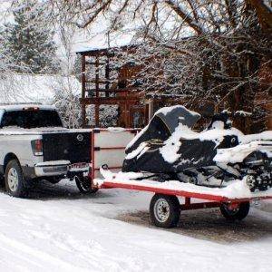 My garage visiting Idaho City, Idaho on Jan 31st on the way to Avalanche Training