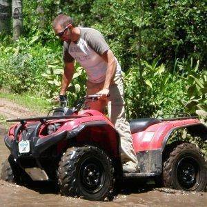 cris playing in the mud, sunridge 2009