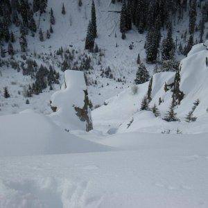 Would be a wicked climb, likely death trying to ascend or descend!  (Brundage/McCall)