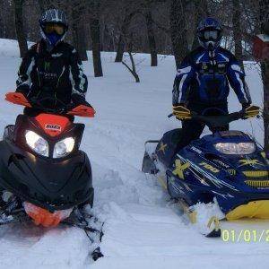 buddy on his 2010 M8