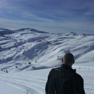 Tom Gordon looking over the Paint Lake landscape.