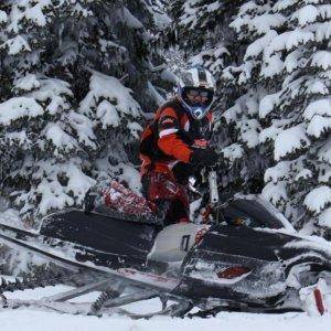 Dad's Hollywood pose. Nice sled too!