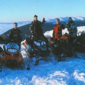 Marc, Aaron, Me, Dad, and Colton on top of Green Mtn.