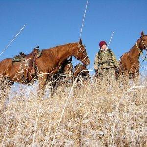 Sitting on a hill top while out Elk hunting