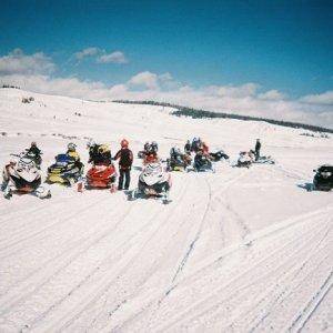 Had a Big Group, all types riders and all types of sleds .