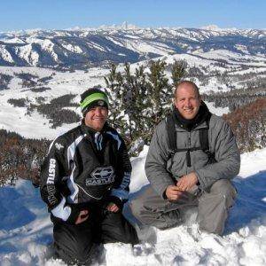 Me and Matt with the Tetons in the background!