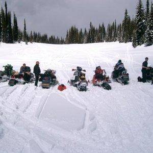 Soaking up the sun at Caribou Basin.