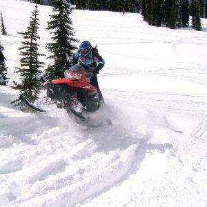 Hotrod pulling a hill in Caribou.