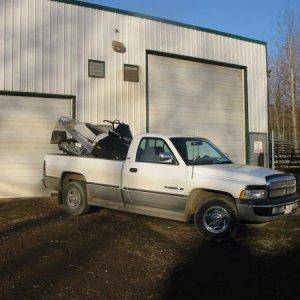 Loaded outside the IRC CatShack in Chetwynd.