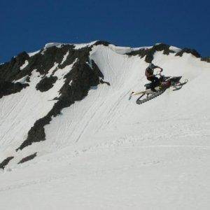 My buddy Cory catchin air in Cooke City, June 21 08