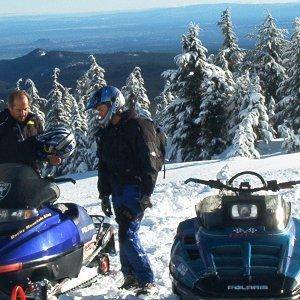 the sled on the right was a 670 rotax Polaris