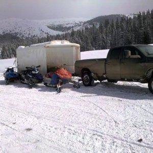 My set up at Vail Pass