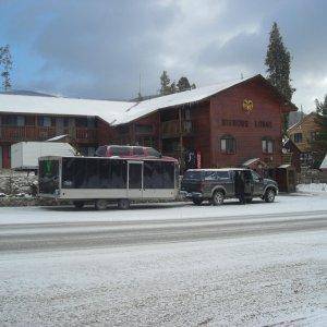 Parked at The Big-Horn Lodge.