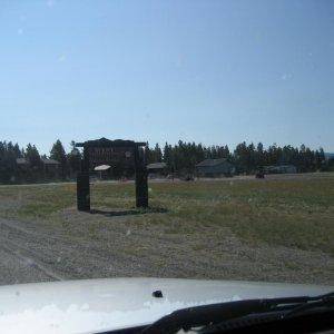 Driving through West Yellowstone ... snow's gone.