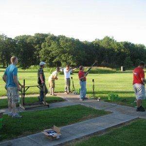 Cat hosted the snowmobile media to some trap shooting. Is it a good idea to trust these clowns with guns?