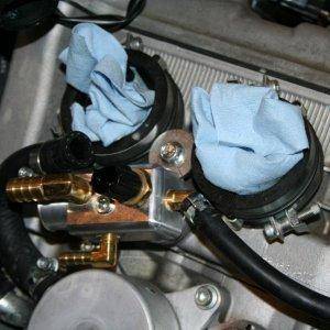 Yamaha Nytro, MPI Supercharger Install, Coolant manifold replacement