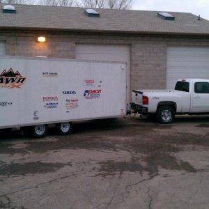 Duramax & 28' Pace Aerosport Trailer