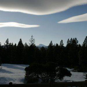 View of Mt. Bachelor from our back deck.