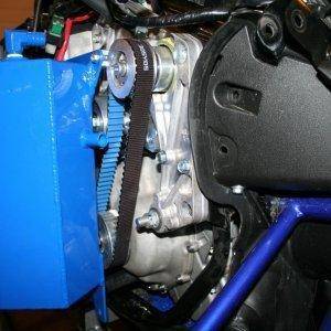 MPI Supercharger, Oil Tank Installation, Yamaha Nytro, T.S Fabrications HD Nytro Oil Tank