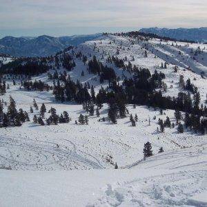 On top of poker peak looking at Alpine