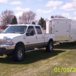 Truck with new trailer