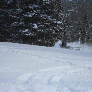 West Yellowstone.
Front dropped out of sight.