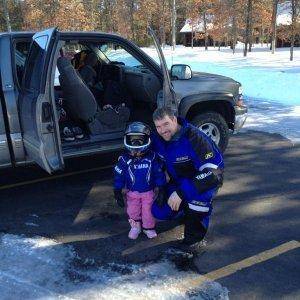 me and my daughter going for a ride in wisconsin