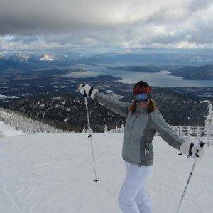 My wife at Schweitzer, ID